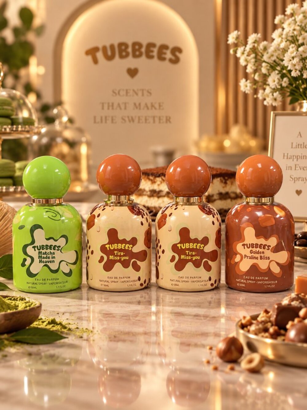 Tubbees EDP 4-Piece Fragrance Collection 50 mL Each